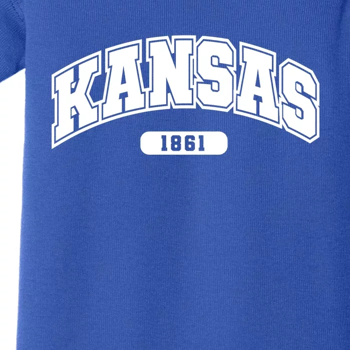 Kansas Collegiate Style 1861 Baby Bodysuit