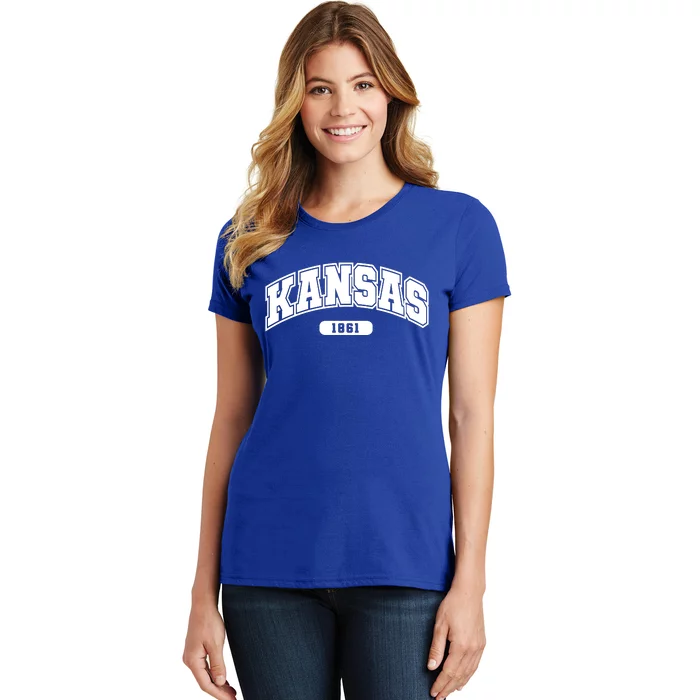 Kansas Collegiate Style 1861 Women's T-Shirt