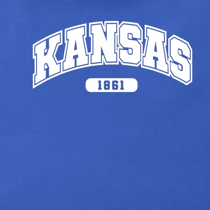 Kansas Collegiate Style 1861 Zip Tote Bag