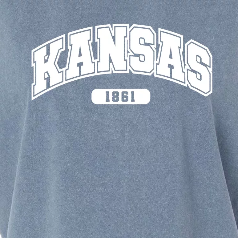 Kansas Collegiate Style 1861 Garment-Dyed Women's Muscle Tee