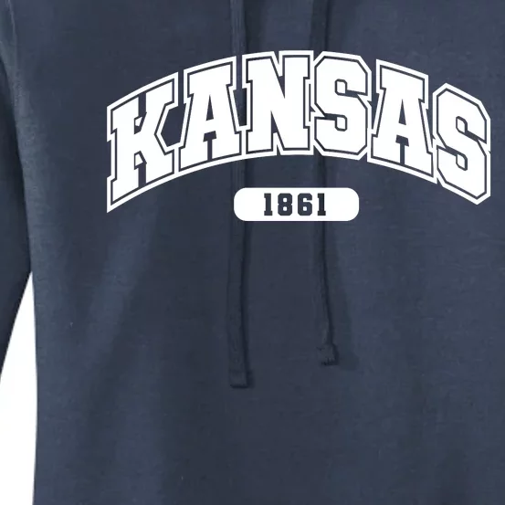 Kansas Collegiate Style 1861 Women's Pullover Hoodie