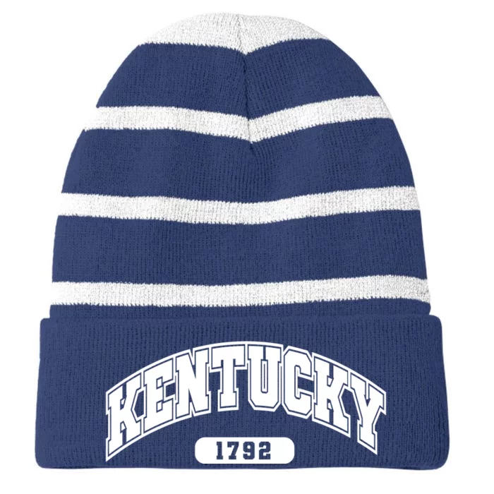 Kentucky Collegiate Style 1792 Striped Beanie with Solid Band