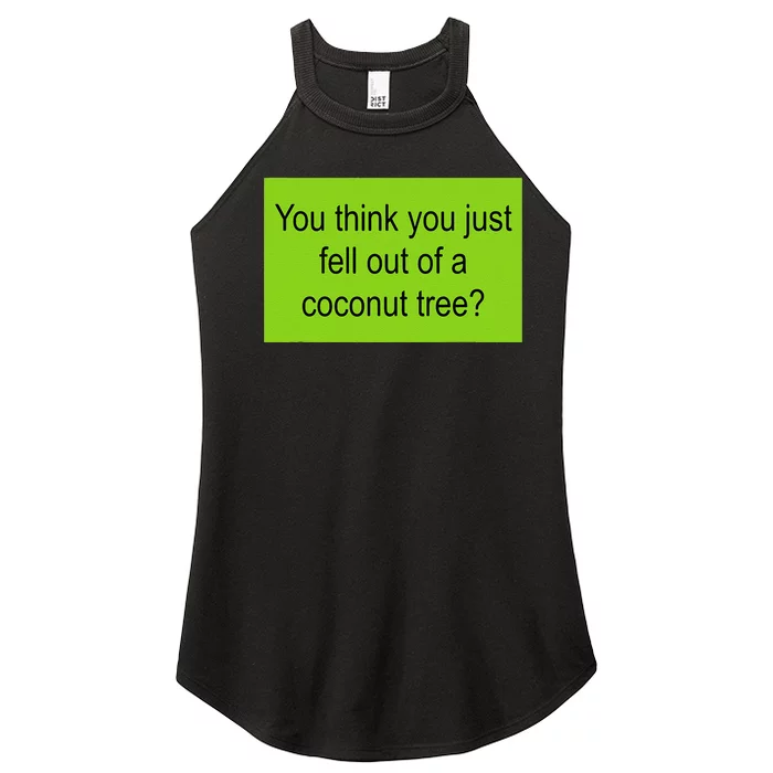 Kamala Coconut Tree Brat Green Meme Trend Gen Z Women’s Perfect Tri Rocker Tank