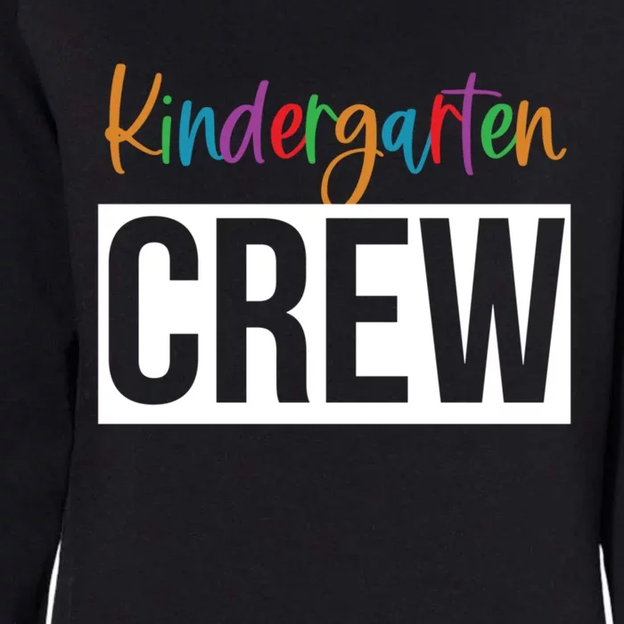 Kindergarten Crew Teacher Design Gift Womens California Wash Sweatshirt