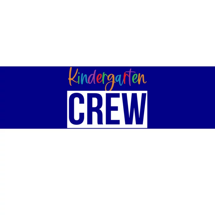 Kindergarten Crew Teacher Design Gift Bumper Sticker