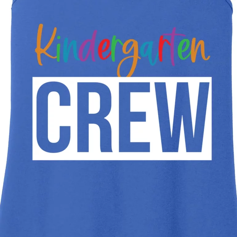 Kindergarten Crew Teacher Design Gift Ladies Essential Tank