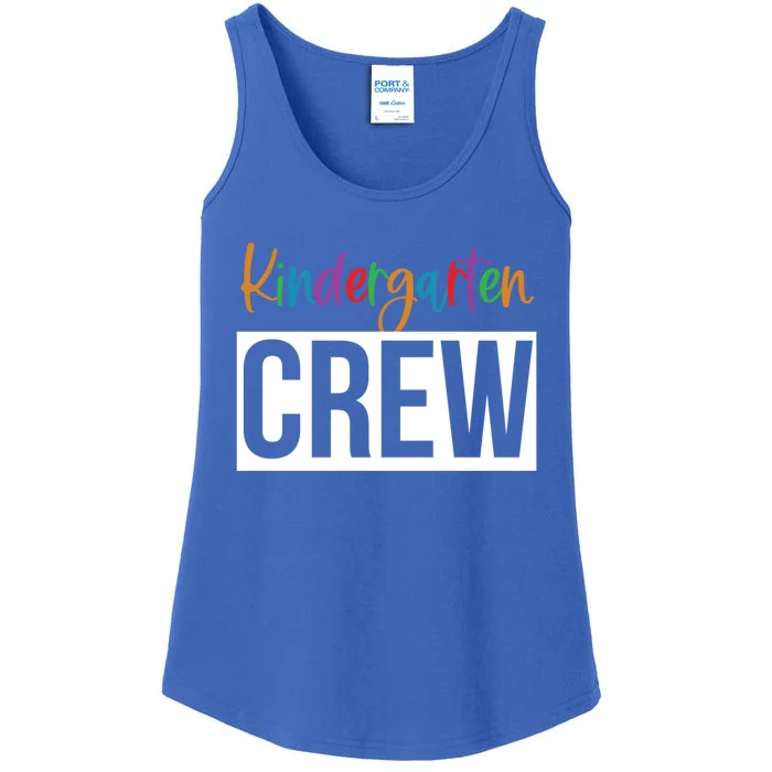 Kindergarten Crew Teacher Design Gift Ladies Essential Tank