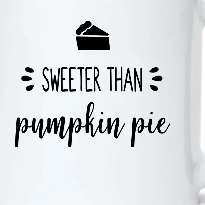 Kitchen Chef Thanksgiving Sweeter Than Pumpkin Pie Gift Black Color Changing Mug