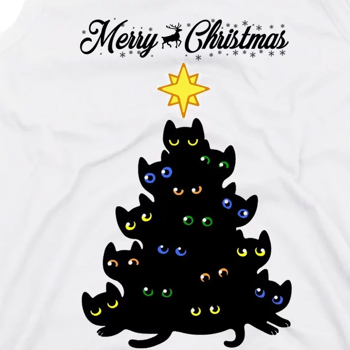 Kitten Christmas Tree Tank Top