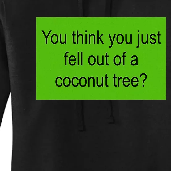 Kamala Coconut Tree Brat Green Meme Trend Gen Z Women's Pullover Hoodie