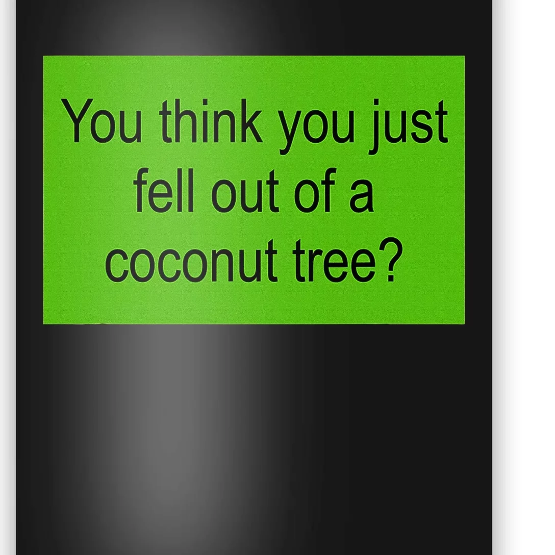 Kamala Coconut Tree Brat Green Meme Trend Gen Z Poster