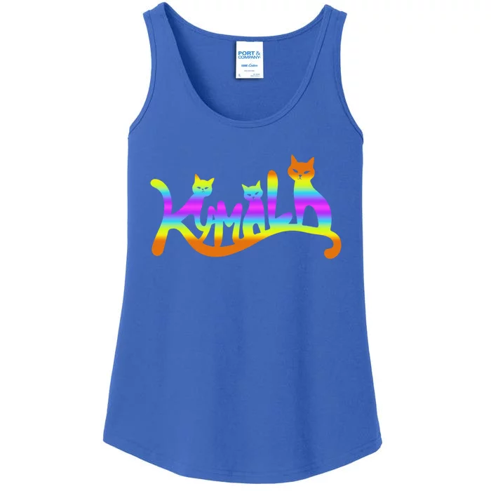 Kamala Cat Typography Great Gift Ladies Essential Tank