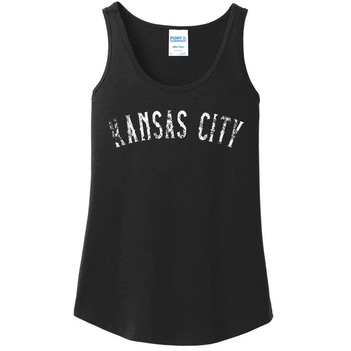 Kansas City Text Apparel Ladies Essential Tank