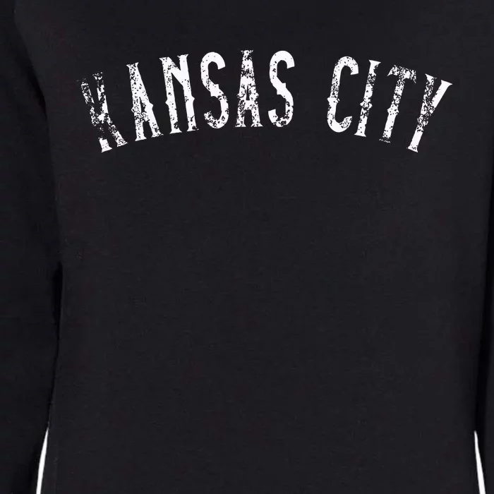 Kansas City Text Apparel Womens California Wash Sweatshirt