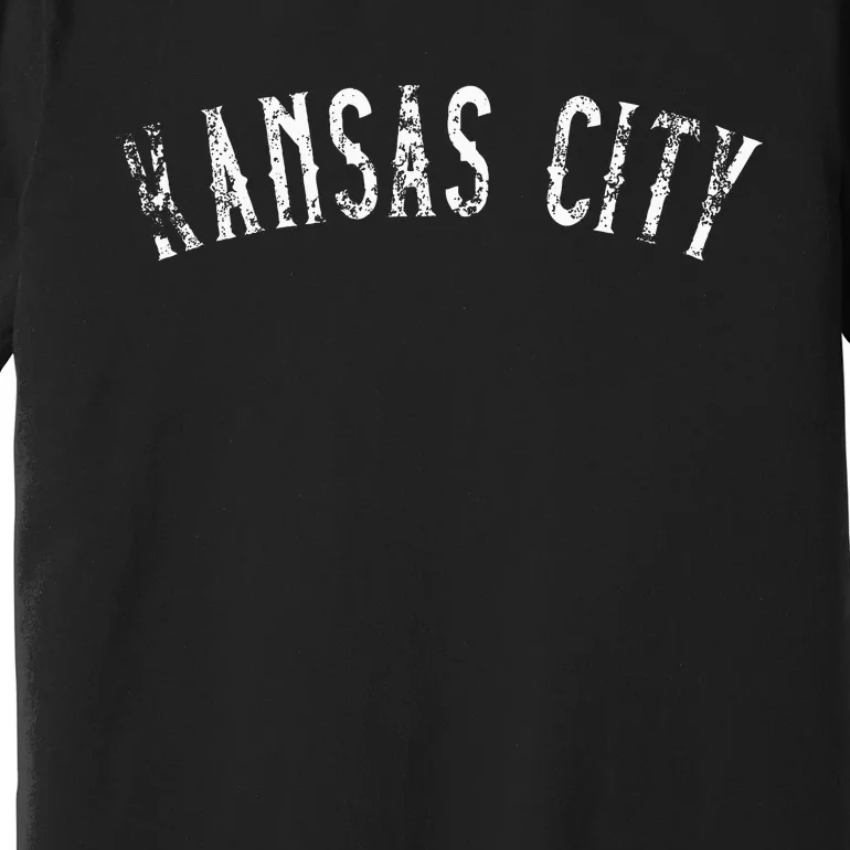 Kansas City Text Apparel Premium T-Shirt