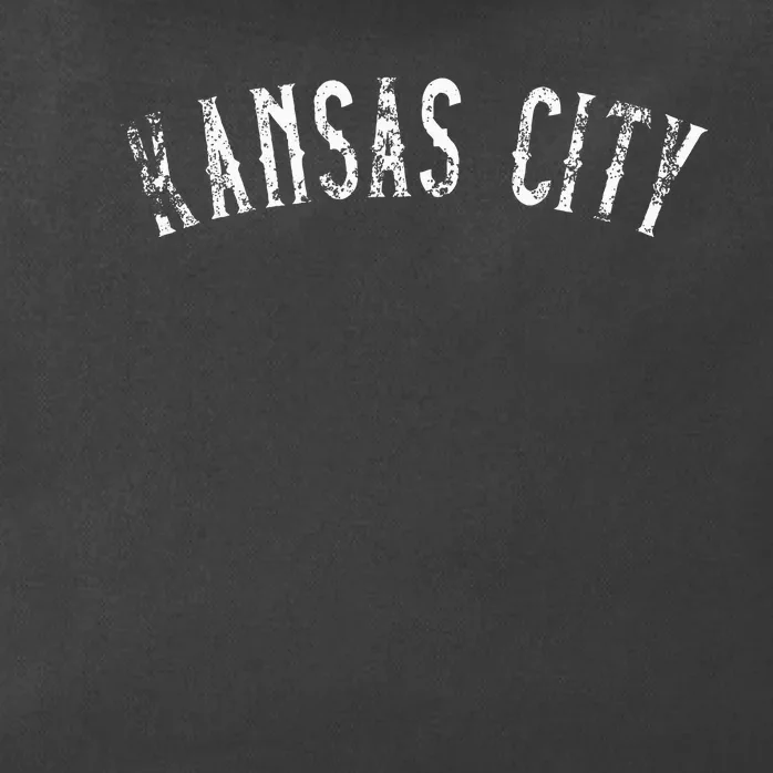 Kansas City Text Apparel Zip Tote Bag