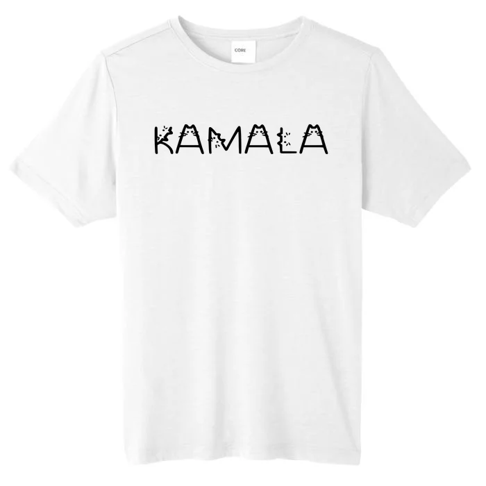 Kamala Cat Typography Alphabet Cats For Kamala Harris 2024 ChromaSoft Performance T-Shirt