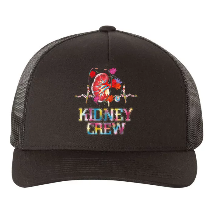 Kidney Crew Tech Nephrology Nurse Or Dialysis Technician Yupoong Adult 5-Panel Trucker Hat