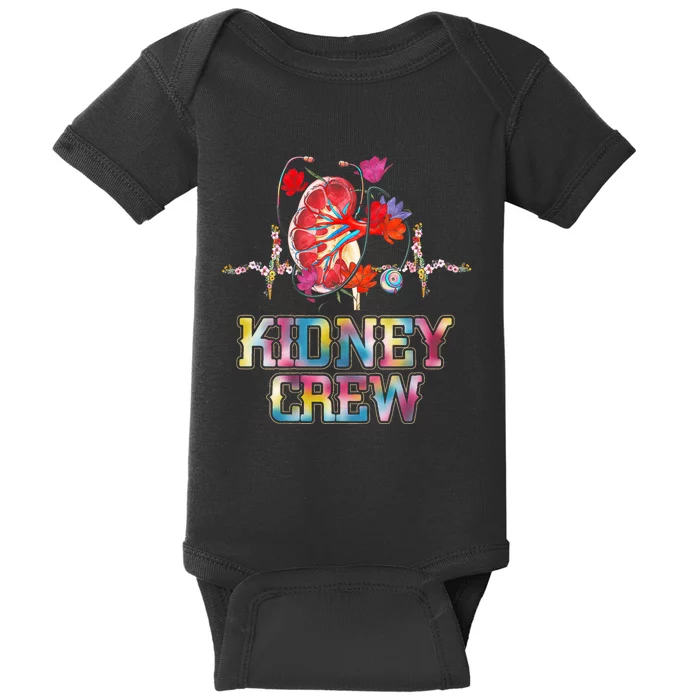 Kidney Crew Tech Nephrology Nurse Or Dialysis Technician Baby Bodysuit