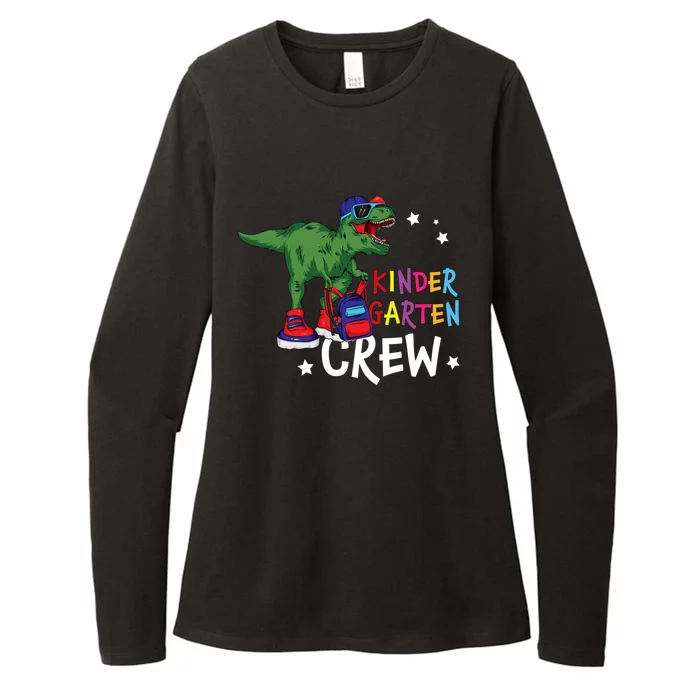 Kindergarten Crew T Rex Cute Kindergarten Great Gift Womens CVC Long Sleeve Shirt