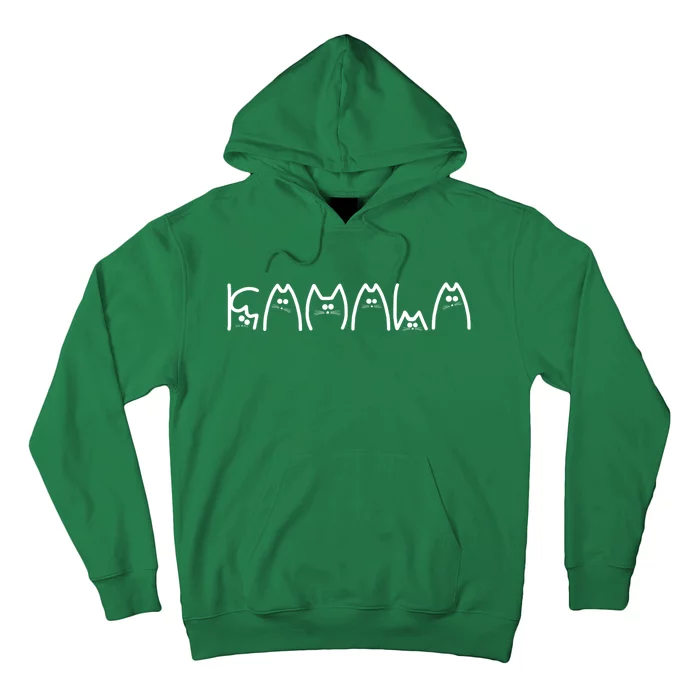 Kamala Cat Typography Alphabet Cute Funny Hoodie