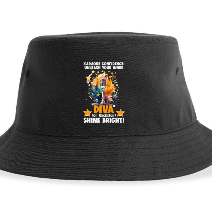 Karaoke Confidence Unleash Your Inner Diva Or Rockstar Sustainable Bucket Hat