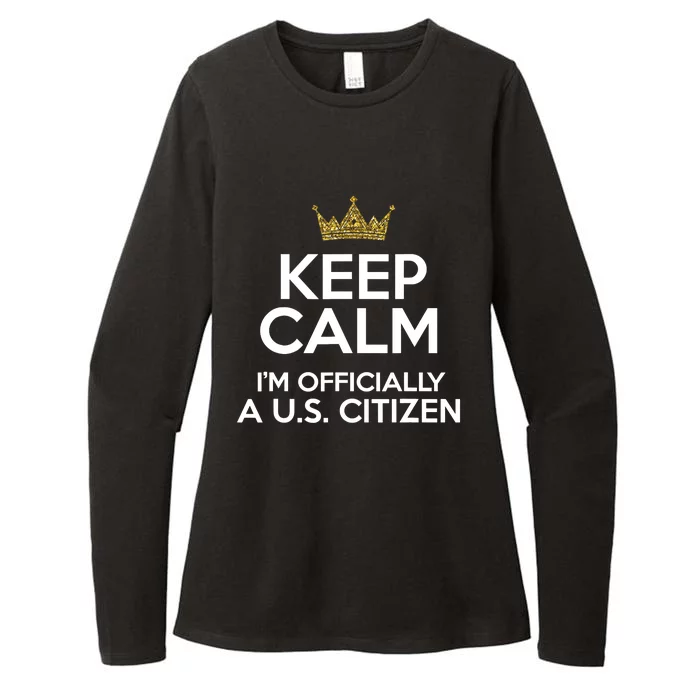 Keep Calm U.S. Citizen American Citizenship Naturalization Womens CVC Long Sleeve Shirt