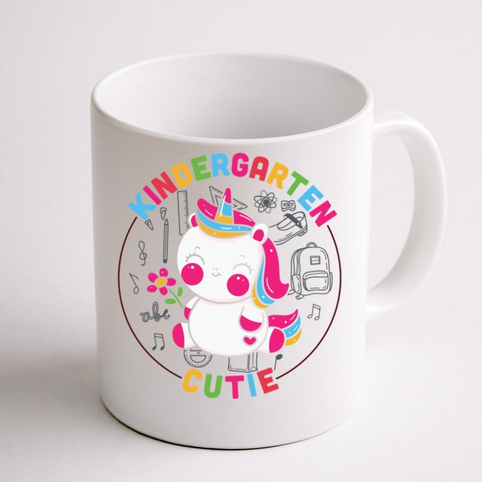 Kindergarten Cutie Unicorn Cute Kindergarten Gift Front & Back Coffee Mug