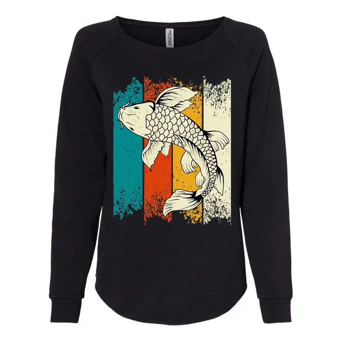 Koi Carp Vintage Koi Fish Womens California Wash Sweatshirt