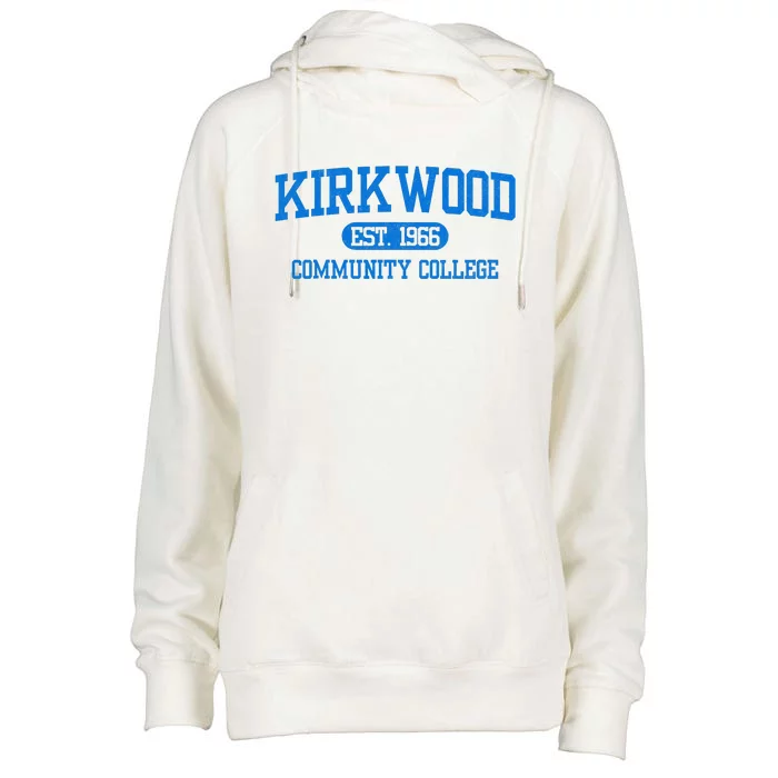 Kirkwood Community Vintage Arch College Womens Funnel Neck Pullover Hood