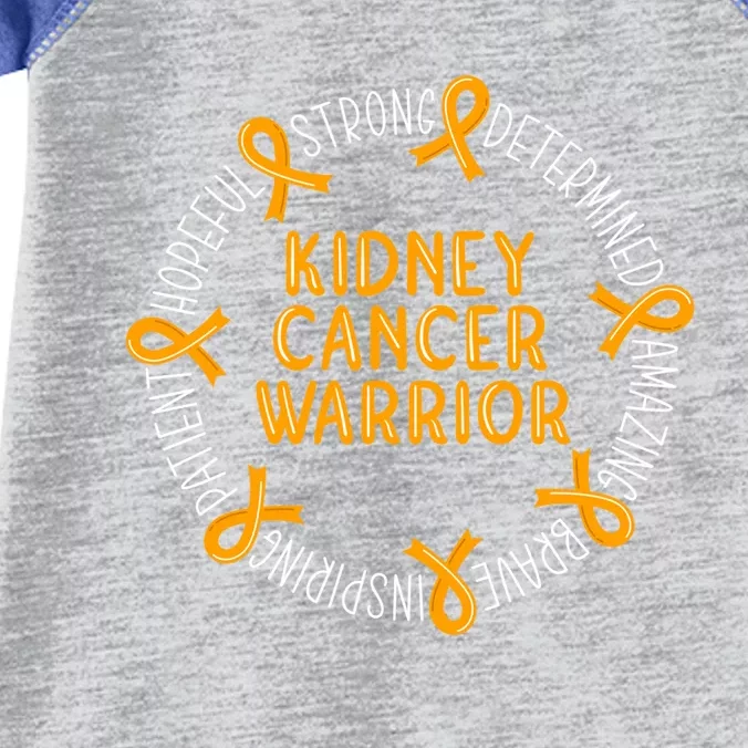 Kidney Cancer Warrior Gift Infant Baby Jersey Bodysuit