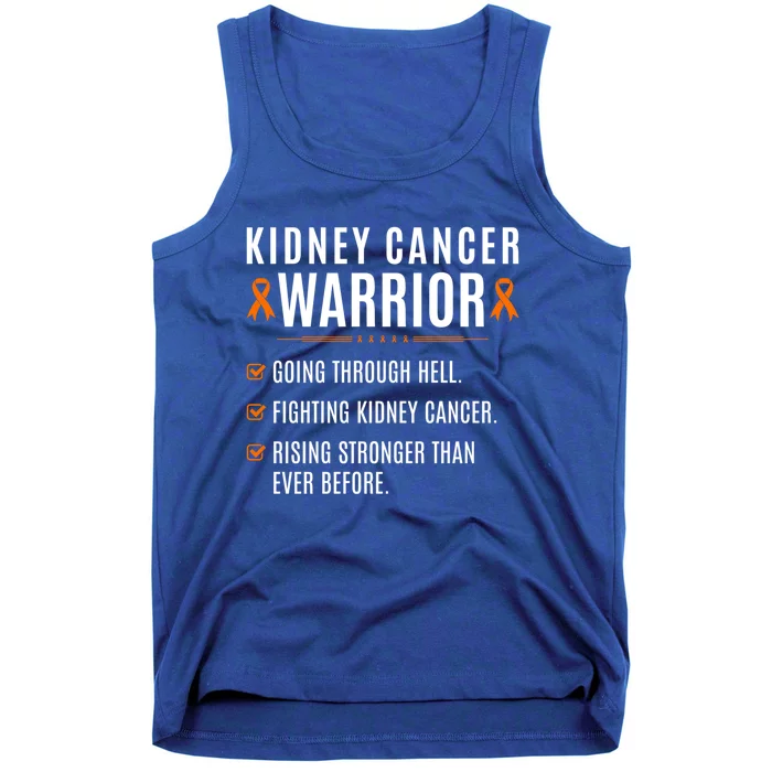 Kidney Cancer Warrior Awareness Survivor To Do List Gift Tank Top