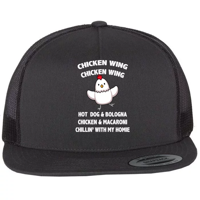 Kids Chicken Wing Chicken Wing Hot Dog And Bologna Toddlers Flat Bill Trucker Hat