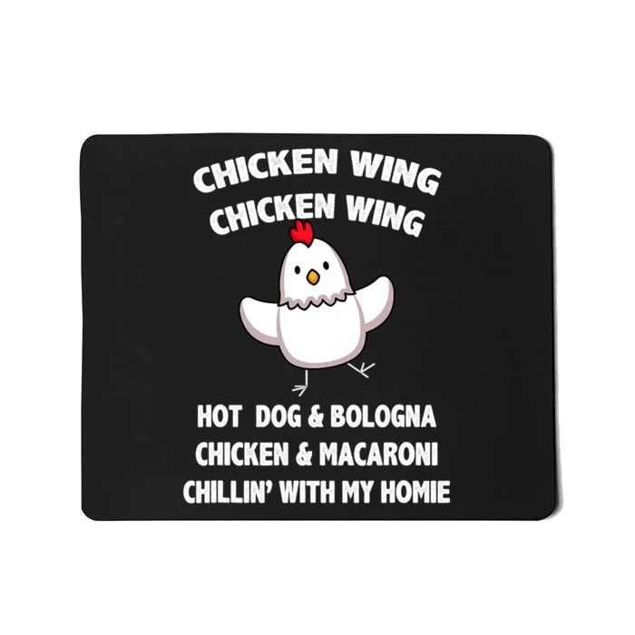 Kids Chicken Wing Chicken Wing Hot Dog And Bologna Toddlers Mousepad