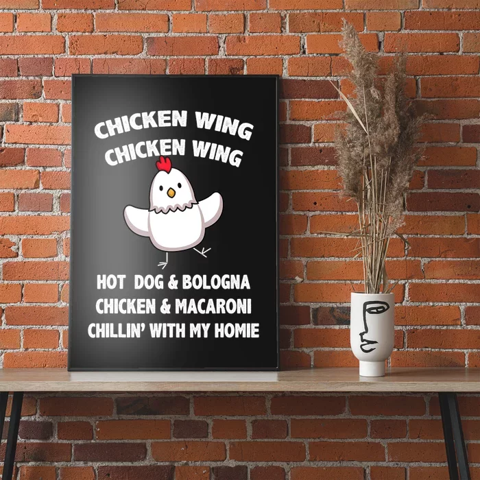 Kids Chicken Wing Chicken Wing Hot Dog And Bologna Toddlers Poster