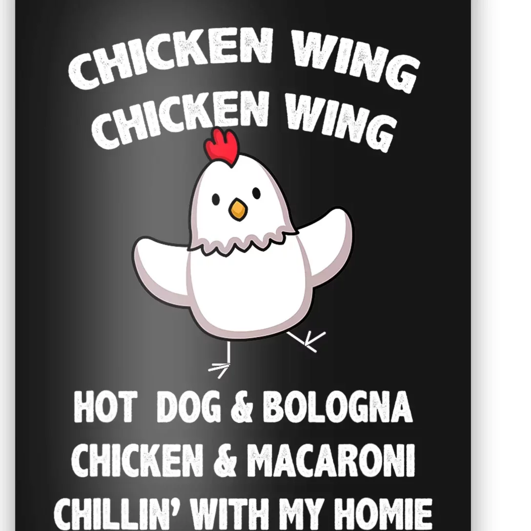 Kids Chicken Wing Chicken Wing Hot Dog And Bologna Toddlers Poster