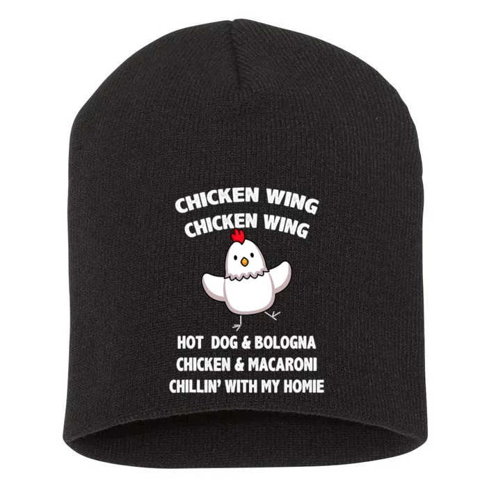 Kids Chicken Wing Chicken Wing Hot Dog And Bologna Toddlers Short Acrylic Beanie