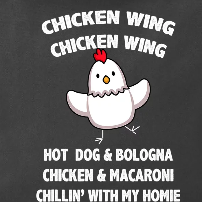 Kids Chicken Wing Chicken Wing Hot Dog And Bologna Toddlers Zip Tote Bag