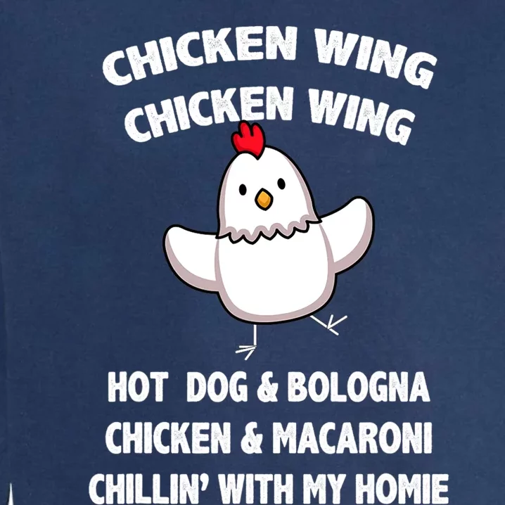 Kids Chicken Wing Chicken Wing Hot Dog And Bologna Toddlers Garment-Dyed Sweatshirt