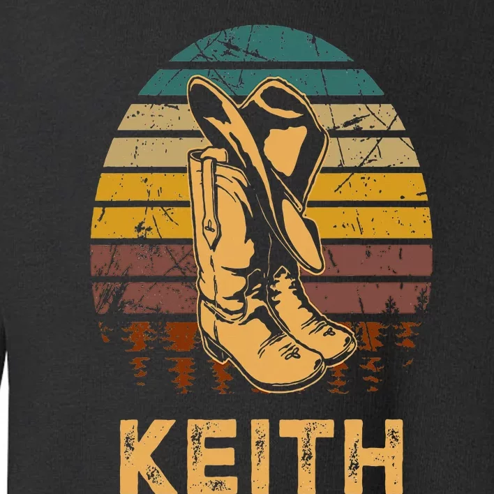 Keith Cowboy Wild West Personalized Team Keith Family Pride Toddler Sweatshirt