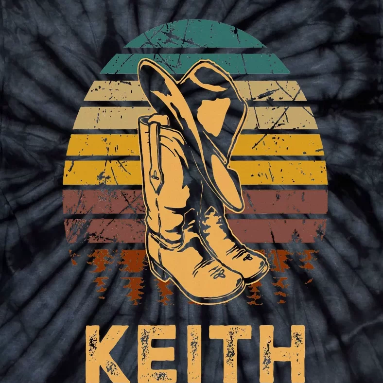 Keith Cowboy Wild West Personalized Team Keith Family Pride Tie-Dye T-Shirt