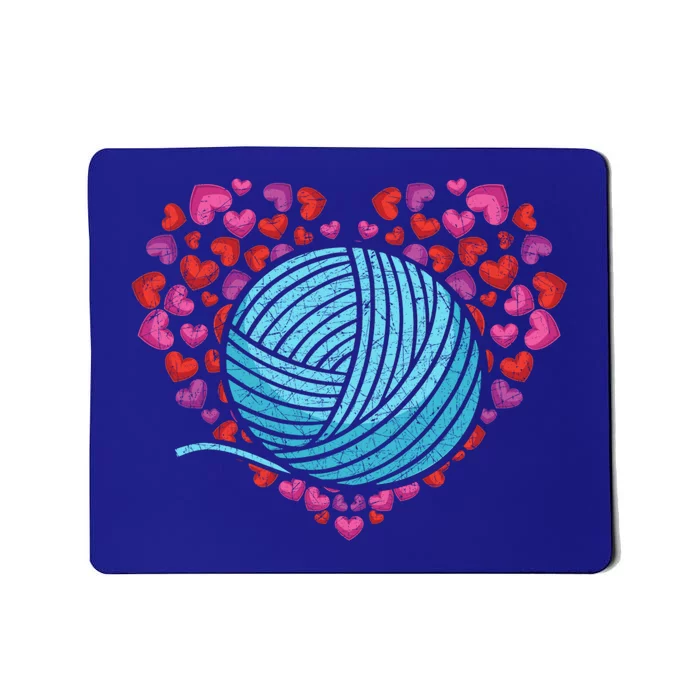 Knit Crocheter Yarn Knitter Crocheting Lover Heart Knitting Great Gift Mousepad