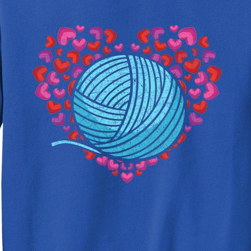 Knit Crocheter Yarn Knitter Crocheting Lover Heart Knitting Great Gift Tall Sweatshirt