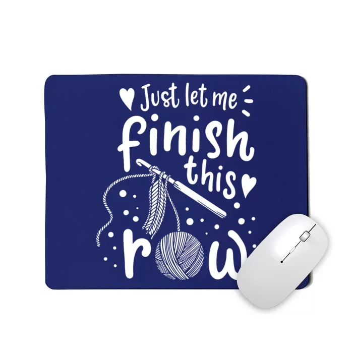 Knitting Crocheting Yarn Funny Mousepad