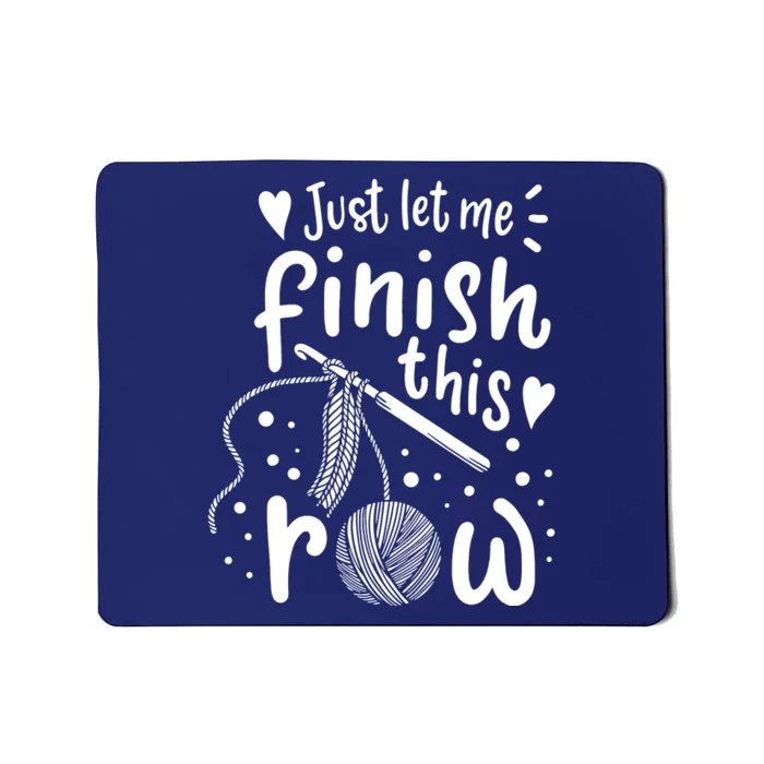 Knitting Crocheting Yarn Funny Mousepad