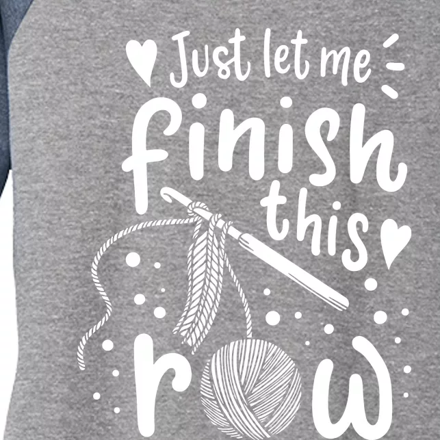 Knitting Crocheting Yarn Funny Women's Tri-Blend 3/4-Sleeve Raglan Shirt