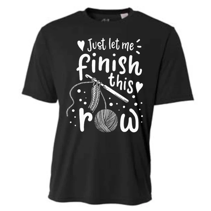 Knitting Crocheting Yarn Funny Cooling Performance Crew T-Shirt