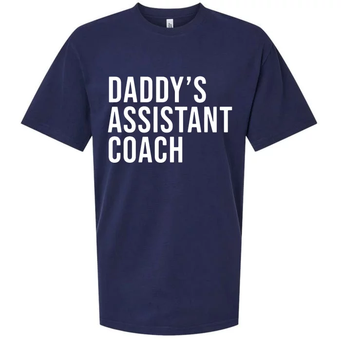 Kids Daddys Assistant Coach Child Helper Sports Sueded Cloud Jersey T-Shirt