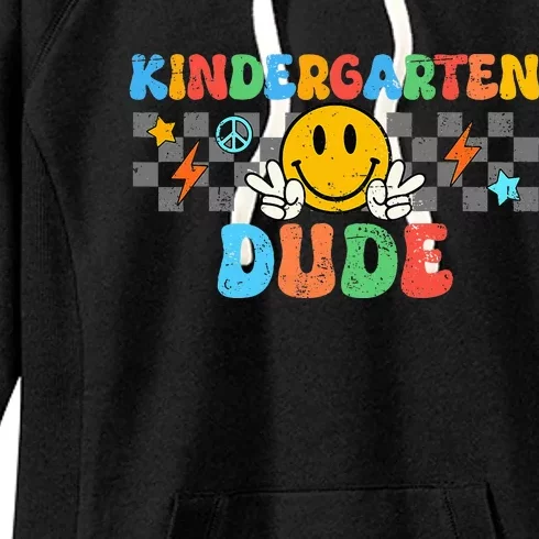 Kindergarten Dude Back To School First Day Of Kinder Women's Fleece Hoodie