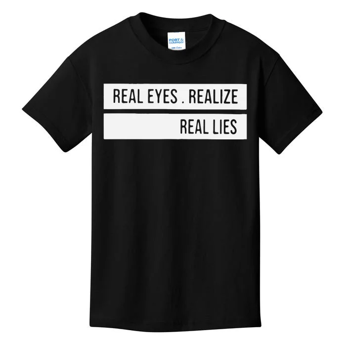 Kevin De Bruyne Real Eyes Realize Real Lies Kids T-Shirt